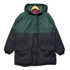 VTG 90's Polo Ralph Lauren Suicide Ski Puffer Coat Down Jacket Green Black L